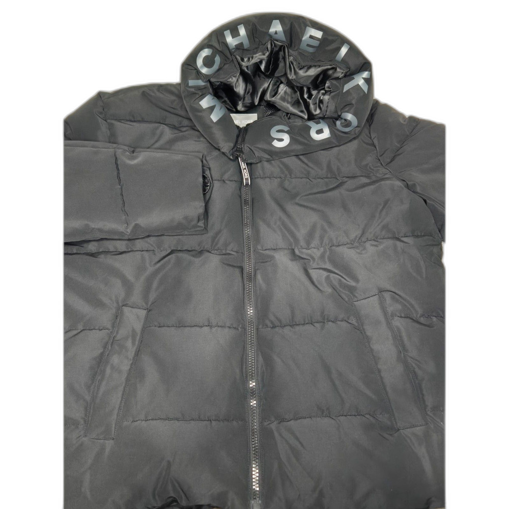 Michael Kors Puffer Jacket | Men's Size Large | Black Hooded Winter Coat